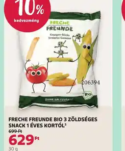 Rossmann FRECHE FREUNDE BIO 3 ZÖLDSÉGES SNACK ajánlat