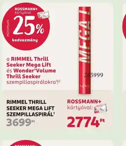 Rossmann RIMMEL THRILL SEEKER SZEMPILLASPIRÁL ajánlat