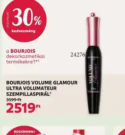 Rossmann BOURJOIS VOLUME GLAMOUR SZEMPILLASPIRÁL ajánlat