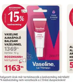 Rossmann VASELINE ajakápol balzsam ajánlat