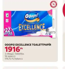 Rossmann OOOPS! EXCELLENCE TOALETTPAPÍR ajánlat