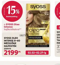 Rossmann SYOSS OLEO INTENSE HAJFESTÉK ajánlat