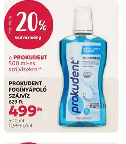 Rossmann PROKUDENT FOGÍNYÁPOL SZÁJVÍZ ajánlat