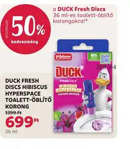 Rossmann DUCK Fresh Discs Toalett-öblítő Korong ajánlat