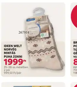 Rossmann IDEEN WELT NORVÉG MINTÁS ZOKNI ajánlat