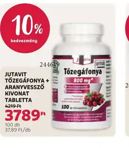 Rossmann JUTAVIT TŐZEGÁFONYA + ARANYVESSZŐ TABLETTA ajánlat