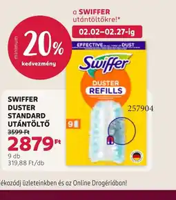 Rossmann SWIFFER DUSTER STANDARD UTÁNTÖLTŐ ajánlat