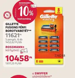 Rossmann GILLETTE FUSIONS FÉRFI BOROTVABETÉT ajánlat