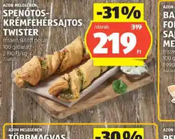 ALDI SPENTOS-KRÉMFEHÉRSAJTOS TWISTER ajánlat