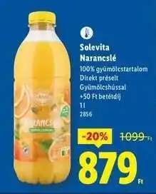 Lidl SOLEVITA Narancslé ajánlat