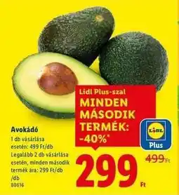 Lidl Avokádó ajánlat