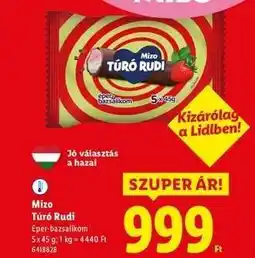 Lidl MIZO Túró Rudi ajánlat