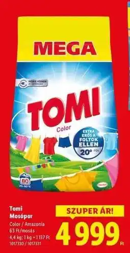 Lidl Tomi mosópor ajánlat