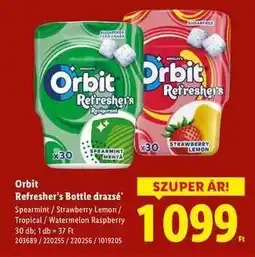 Lidl Orbit Refresher's Bottle dragee ajánlat