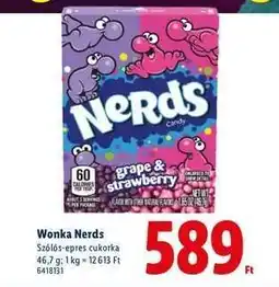 Lidl Wonka Nerds ajánlat