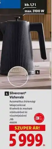 Lidl Silvercrest Vízforraló ajánlat