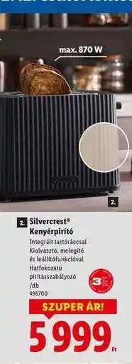 Lidl SILVERCREST Kenyérpirító ajánlat