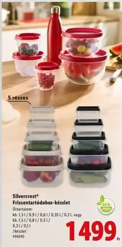 Lidl Silvercrest Frissentartódoboz-készlet ajánlat