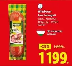 Lidl WIESBAUER Túra felvágott ajánlat