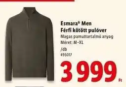 Lidl Esmara Men Férfi kötött pulóver ajánlat