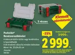 Lidl Parkside Rendszerezőkészlet ajánlat