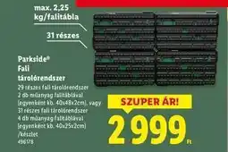 Lidl Parkside Fali tárolórendszer ajánlat