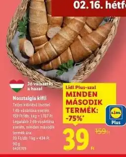 Lidl Nosztalgia kifli ajánlat