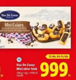 Lidl Duc De Coeur Mini ekler fánk ajánlat
