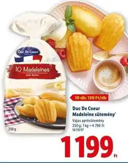 Lidl Duc De Coeur Madeleine sütemény ajánlat
