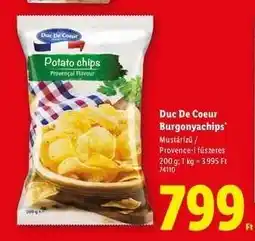 Lidl Duc De Coeur Burgonyachips ajánlat