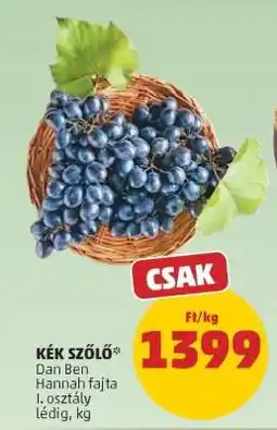 PENNY Kék szőlő ajánlat