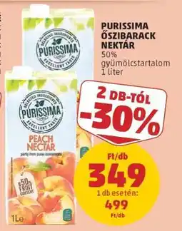 PENNY Purissima Őszibarack Nektár ajánlat