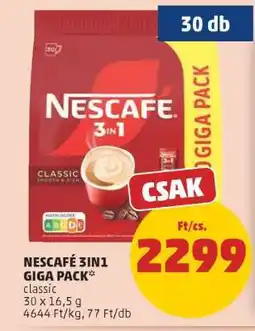 PENNY NESCAFÉ 3IN1 GIGA PACK ajánlat
