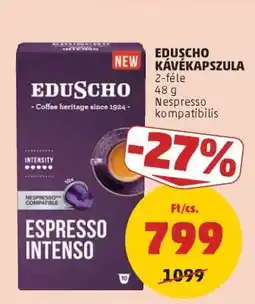 PENNY Eduscho kávékapszula ajánlat