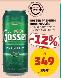 PENNY Gösser Premium Dobozos Sör ajánlat