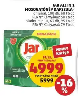 PENNY Jar All in 1 Mosogatógép Kapszula ajánlat