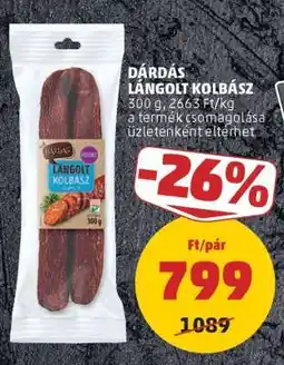 PENNY Dárdás Lángolt Kolbász ajánlat