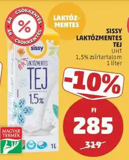 PENNY Sissy Laktózmentes Tej ajánlat