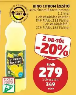 PENNY Bino Citrom Ízesítő ajánlat