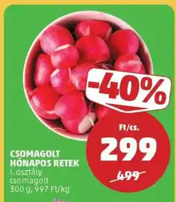 PENNY Csomagolt hónapos retek ajánlat