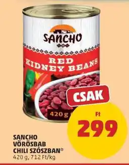PENNY SANCHO VÖRÖSBAB CHILI SZÓSZBAN ajánlat