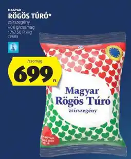 ALDI Magyar rögös túró ajánlat