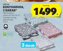 ALDI CROFTON Konyharuha, 3 darab ajánlat