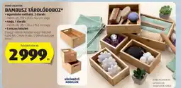 ALDI Bambusz Tárolódoboz ajánlat