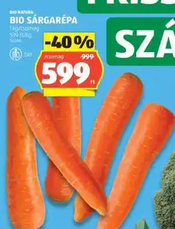 ALDI Bio sárgarépa ajánlat