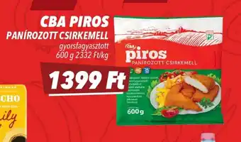 CBA CBA PIROS PANÍROZOTT CSIRKEMELL ajánlat