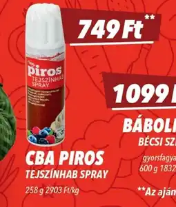 CBA CBA PIROS TEJSZÍNHAB SPRAY ajánlat