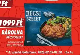 CBA BÁBOLNA BÉCSI SZELET ajánlat