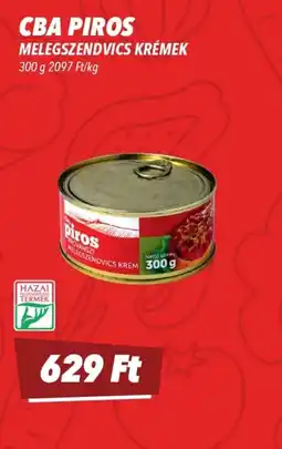 CBA CBA PIROS MELEGSZENDVICS KRÉMEK ajánlat