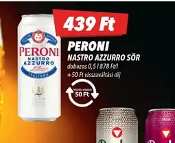 CBA PERONI NASTRO AZZURRO SÖR ajánlat